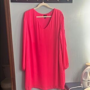 Worthington Neon Pink Tunic Dress